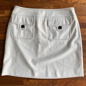 Ann Taylor Loft white skirt